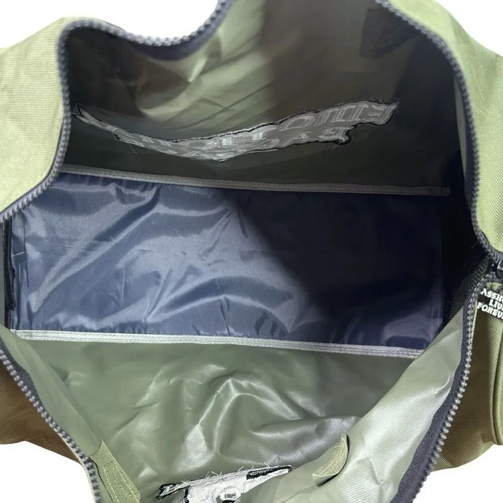 A**holes Live Forever Emotional Baggage Embroidered Duffle Bag 20” x 8” x 11.5”